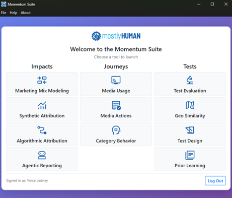 mostlyHUMAN Momentum Suite splash screen