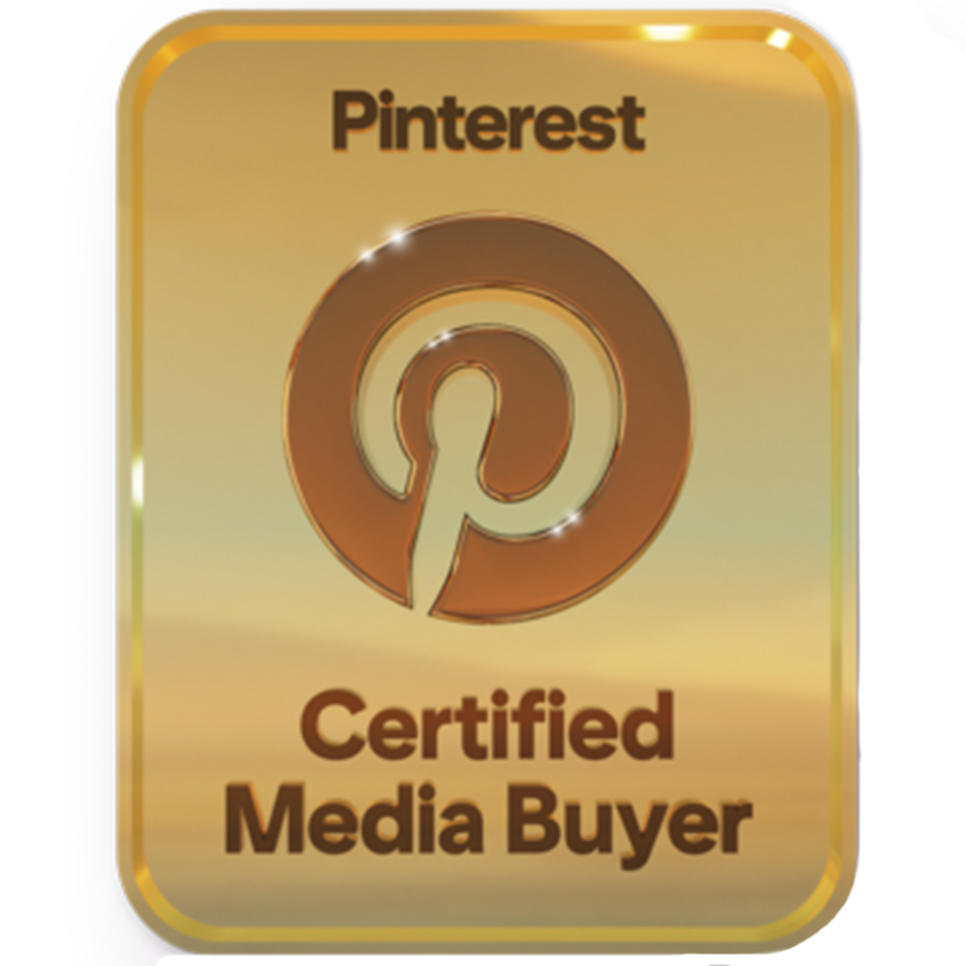 Pinterest Certified media buyer certification logo